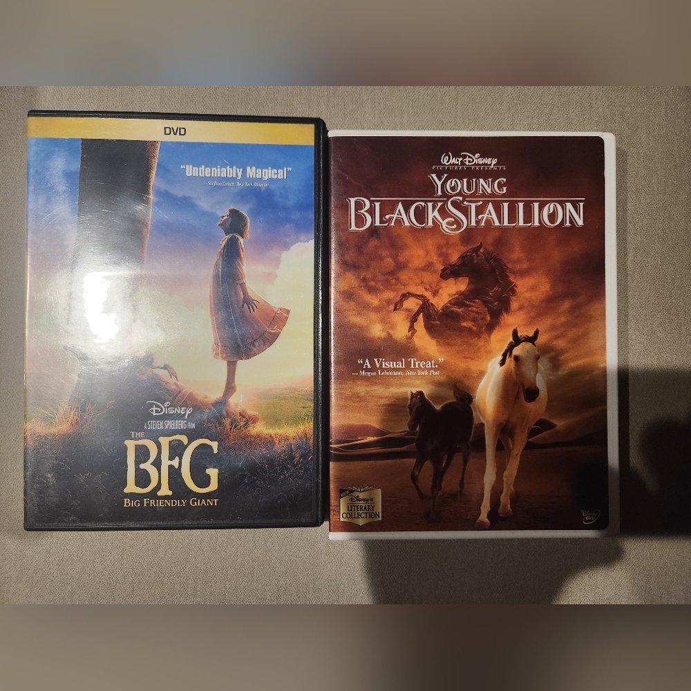 BFG DVD and Young Black Stallion DVD